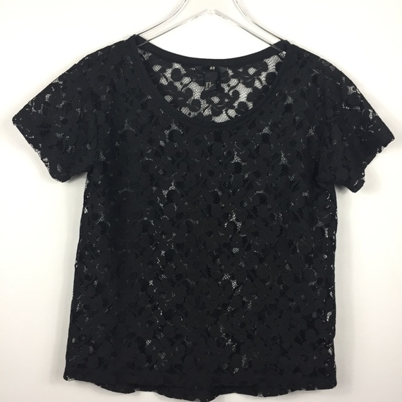 H&M black lace top - Picture 8 of 8
